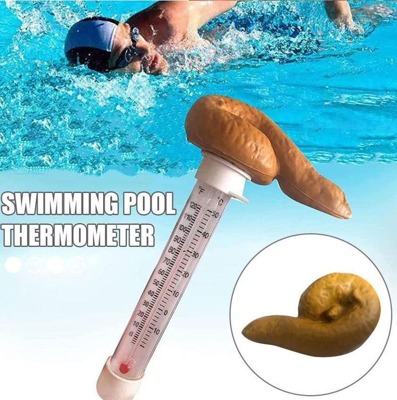 termometer kolam najis terapung
