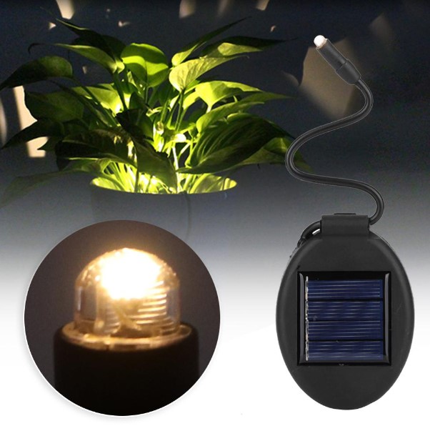 lampu pot solar dengan lampu dan set solar